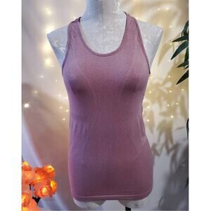 Zyia Active Poppy Copper Charged Seamless Tank Top Womens Size S Pink Racerback